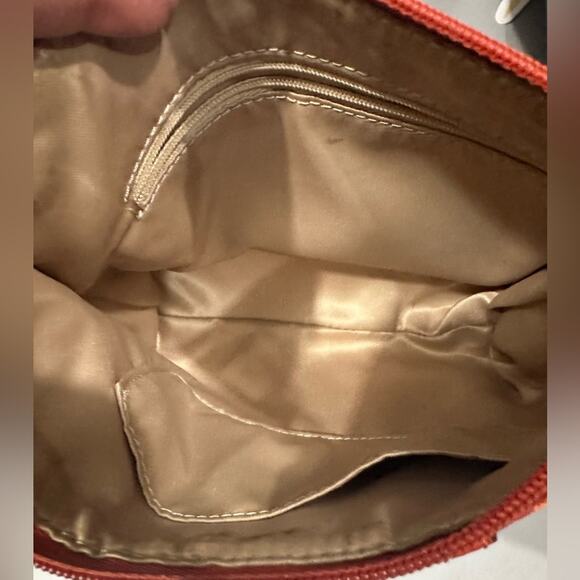 EUC Coach Orange Italian Leather Small Crossbody Bag and a matching wallet - Picture 8 of 10